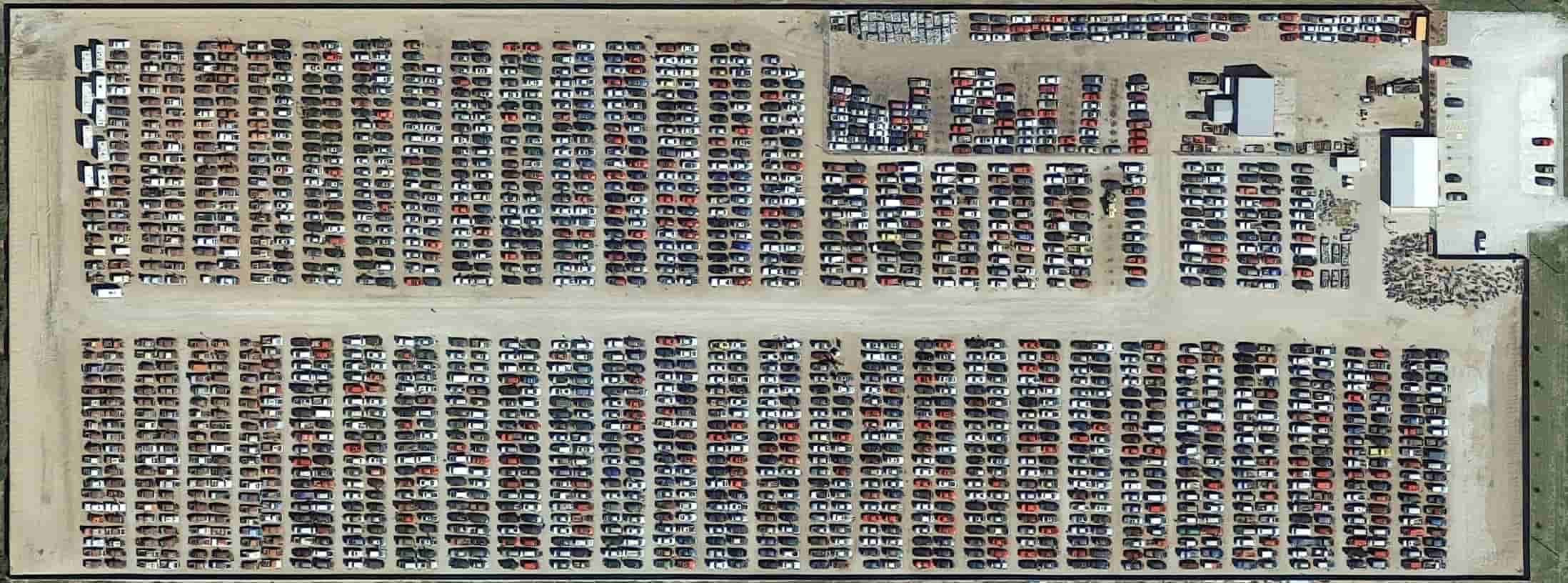 The vehicle yard at Andersen Self-Service in Kearney